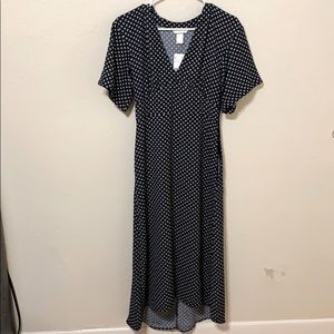 HM Midi dress navy - never been worn!